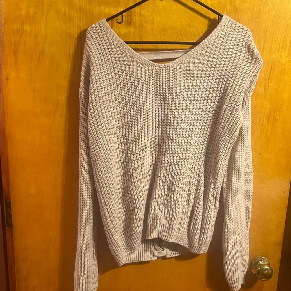 Rue21 Women's V-Neck Sweater - Soft Gray